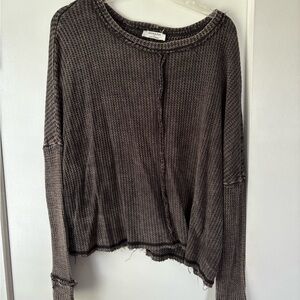 Zenana Outfitters Black Crew Neck Sweater